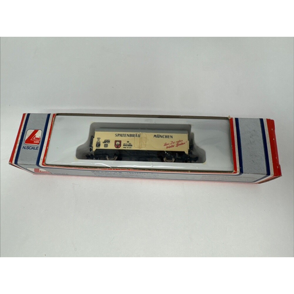 N Scale Model Lima Made in Italy Spatenbrau Munchen Car 320469 NOS NEW Freight